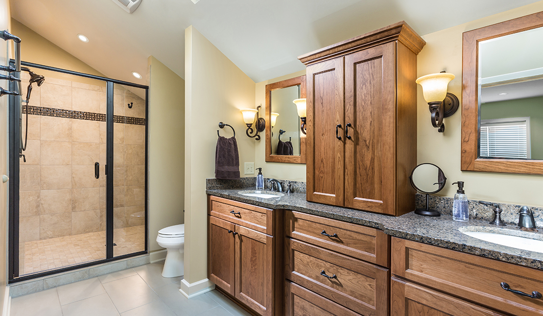 Bathroom in 2-story addition in Wauwatosa