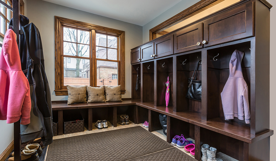 Walk-in closet in 2-story addition in Wauwatosa