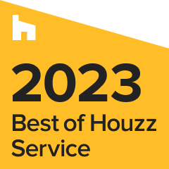 Graphic that reads "2023 Best of Houzz Service"