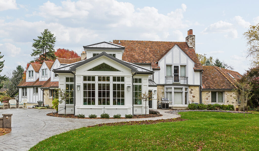 Pewaukee home with a beautiful, new addition built and designed by S.J. Janis.