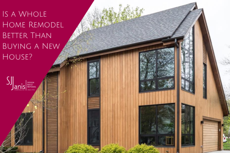 Is a Whole Home Remodel Better Than Buying a New House? Modern whole home remodeling project by S.J. Janis featuring a contemporary custom home