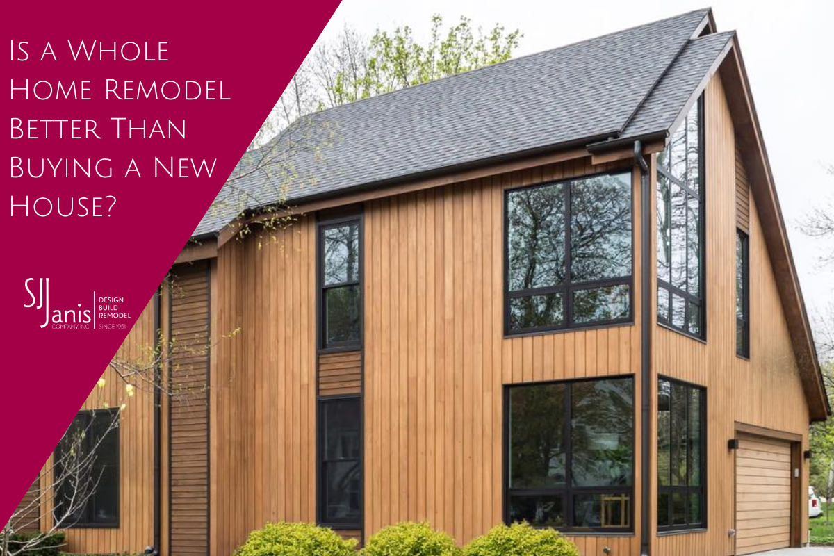 Is a Whole Home Remodel Better Than Buying a New House? Modern whole home remodeling project by S.J. Janis featuring a contemporary custom home